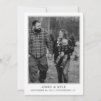 Minimal elegant Save the Date Einladung