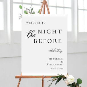 Minimal elegant The Night Before Probe Empfang Poster
