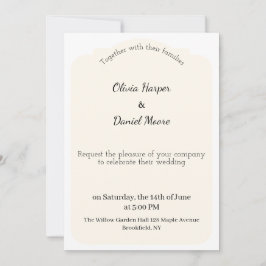 Minimal Elegant Wedding Invitation Einladung