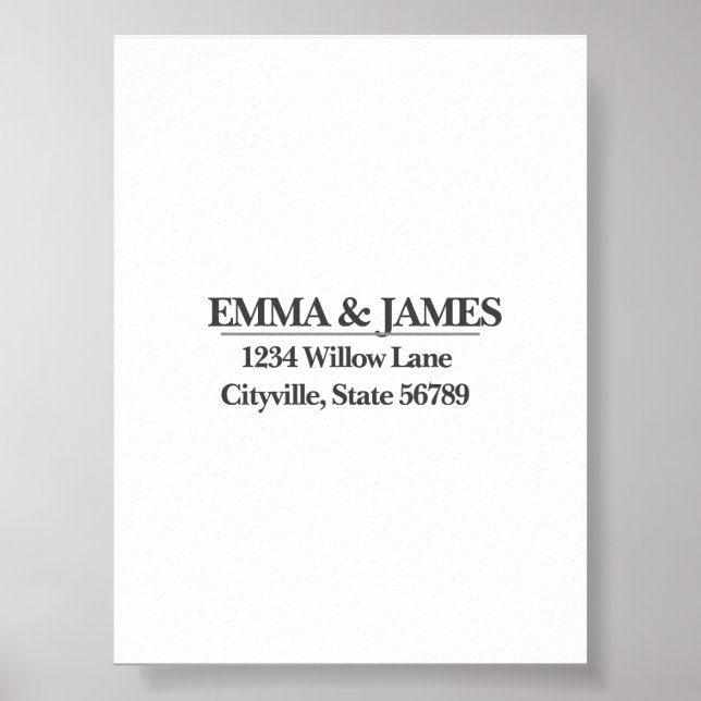 Minimal Elegant Wedding Welcome Sign – Ivory Marbl Poster (Vorne)