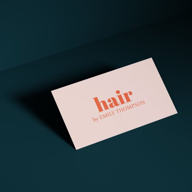 Minimal Elegante Light Pastel Fairstylist Beauty Visitenkarte (Von Creator hochgeladen)