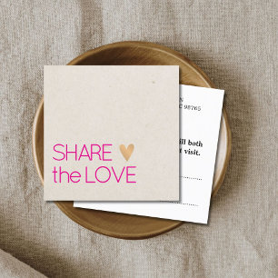 Minimal elegante Textur Beige Pink Imitats Goldene Empfehlungskarte