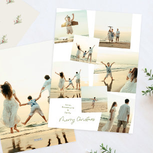 Minimal Elegante Weihnachten Multi 8 Foto Album
