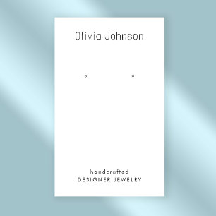 Minimal Eleganter Schmuckstil Visitenkarte