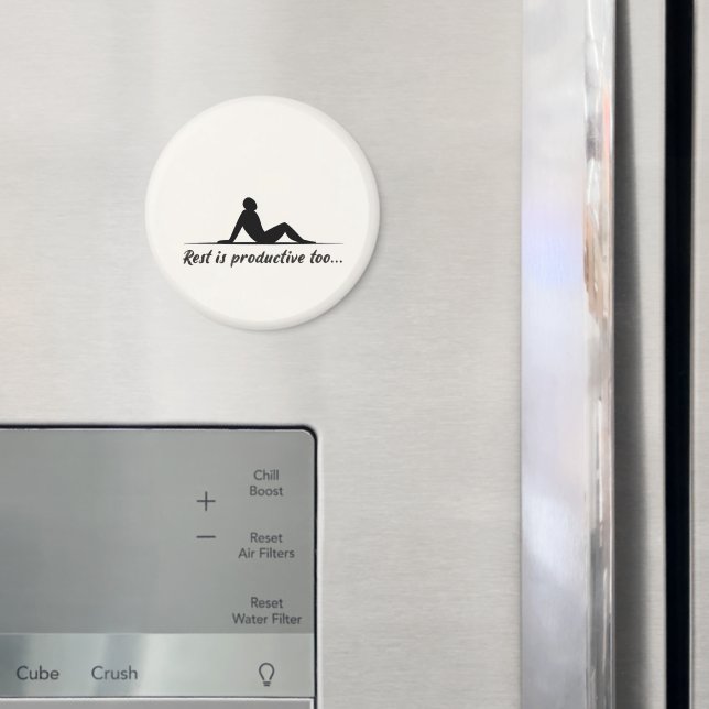 Minimal entspannende Silhouette Magnet (In Situ (Kühlschrank))
