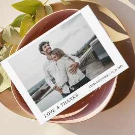 Minimal et chic | Carte Mariage Merci photo