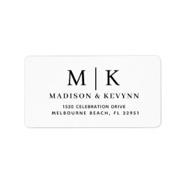 Minimal et chic | Étiquette de l'adresse de retour