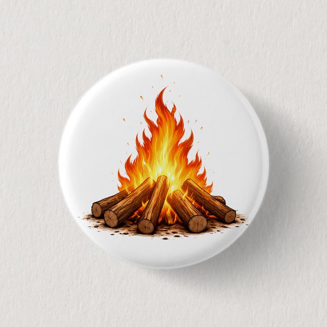 Minimal Fire Illustration  Button (Vorderseite)