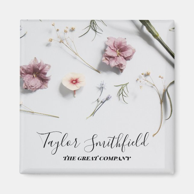 Minimal floral magnet (Vorne)