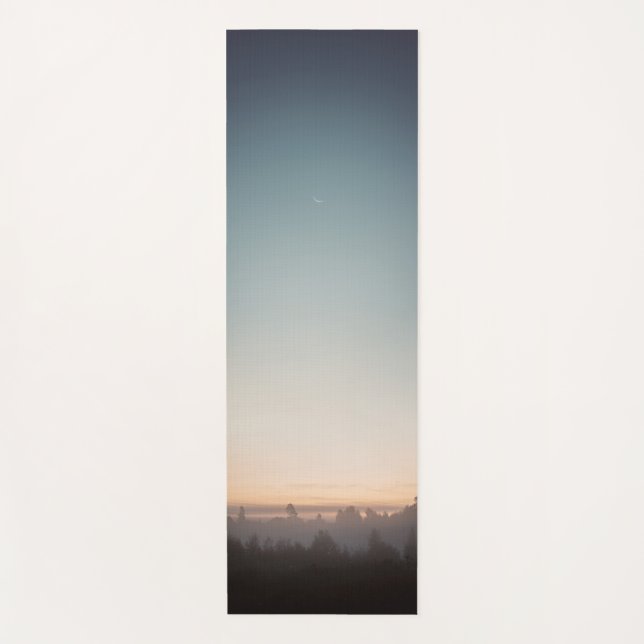 Minimal Forest Dawn Yogamatte (Vorderseite)