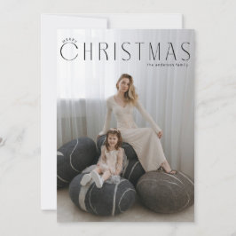 Minimal frohe Weihnachten auf Portrait