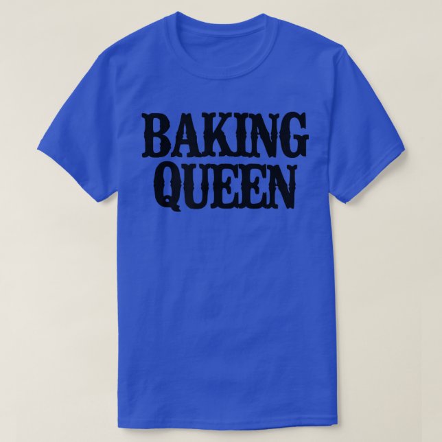 Minimal Funny Baking Queen  2355 T-Shirt (Design vorne)