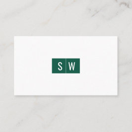 Minimal für das ursprüngliche Logo Moderne Sleek A Visitenkarte
