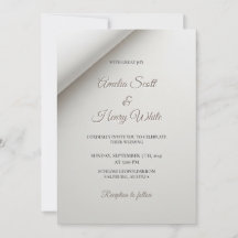 Minimal geklappter Schatten Moderne Hochzeitseinla