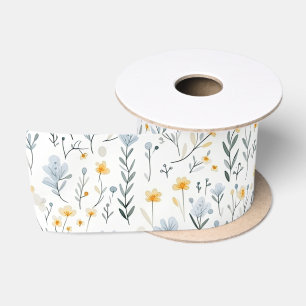 Minimal Gentle Colorful Garden Wildblumen Kinderzi Satinband