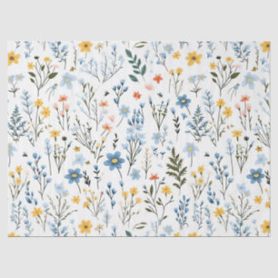 Minimal Gentle Colorful Garden Wildblumen Kinderzi Seidenpapier