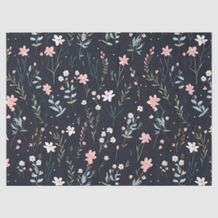 Minimal Gentle Colorful Garden Wildblumen Kinderzi Seidenpapier