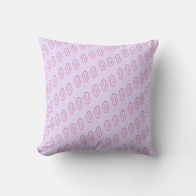 Minimal Geometric Abstract Line Pattern Kissen (Vorderseite)