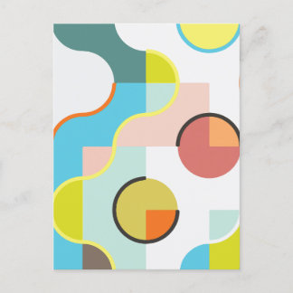 Minimal geometrisch feiertagspostkarte