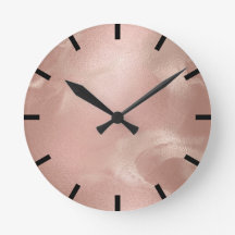 Minimal geschmolzene Rose Goldene Marmorbäume