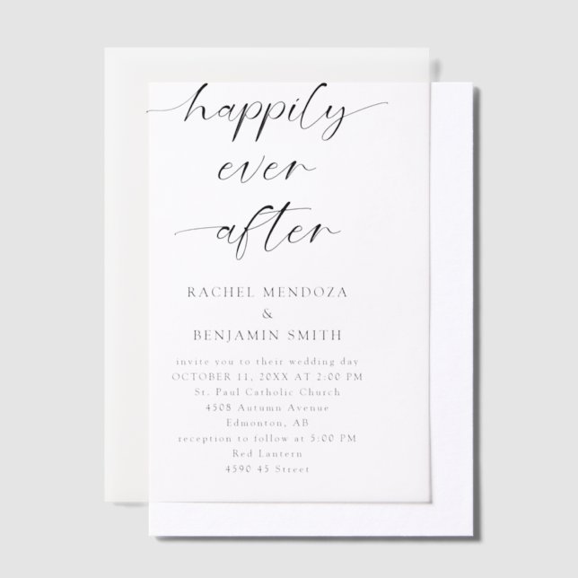 Minimal glücklich je nach Hochzeit (Versetzt)