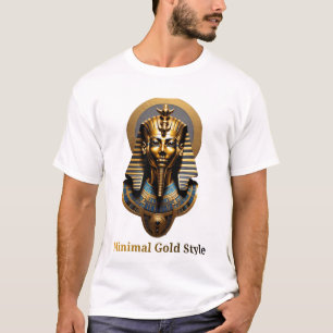 * Minimal Gold Maske T-Shirt – Luxus Streetwear
