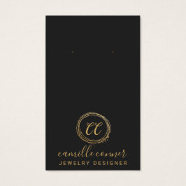 Minimal Gold Monogram Schmuck Designer Earring