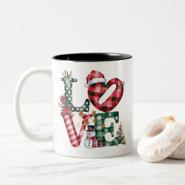Minimal Golden Christmas Tree Card | Elegant Holid Zweifarbige Tasse