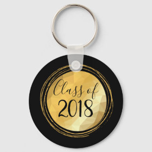 Minimal goldfarbener Abschluss 2018 Schlüsselanhänger
