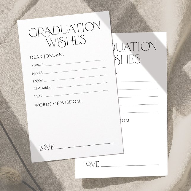 Minimal Graceful Elegance Graduate Beratung & Wüns (Minimal Graceful Elegance Graduate advice & wishes)