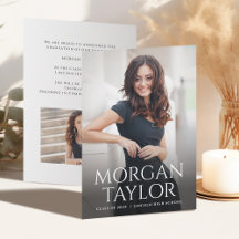 Minimal Graceful Name Foto Grad Bekanntgabe