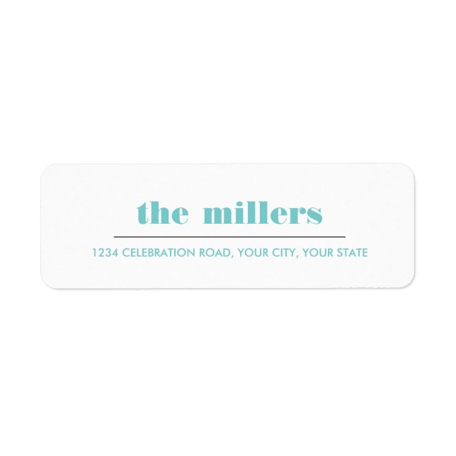 Minimal grafisch | Aqua Blue Hipster (Vorne)