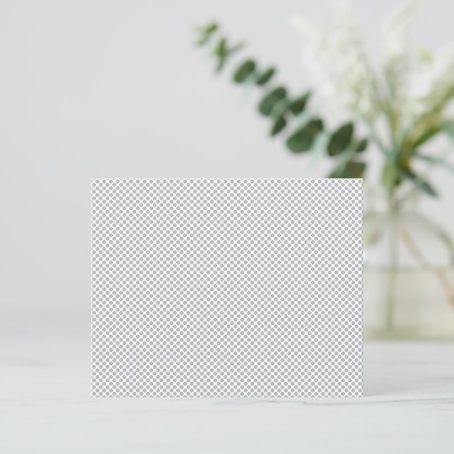 Minimal Gray Polka Dot Muster (Stehend Vorderseite)