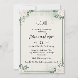 Minimal Greenerity Hochzeitstag Einladungen