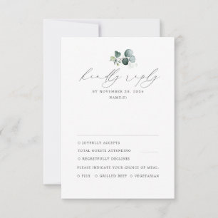 Minimal Greenerity Wedding RSVP