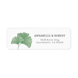 Minimal Greenery Ginkgo Tree Watercolor Wedding