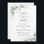 Minimal Greenery Wedding Save The Date<br><div class="desc">Minimal Greenery Wedding Save The Date features a clean and modern design accented with delicate eucalyptus greenery. Its minimalist style highlights natural botanical elements while keeping the layout elegant and timeless. Perfect for greenery, garden, or nature-inspired weddings, this save the date card beautifully announces your special day while coordinating seamlessly...</div>