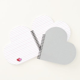 Minimal Grey Polka Dot Pattern  Notizbuch