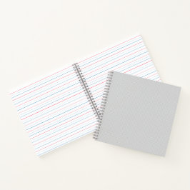 Minimal Grey Polka Dot Pattern  Notizbuch