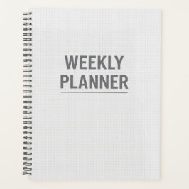 Minimal Grid Weekly Planner Planer