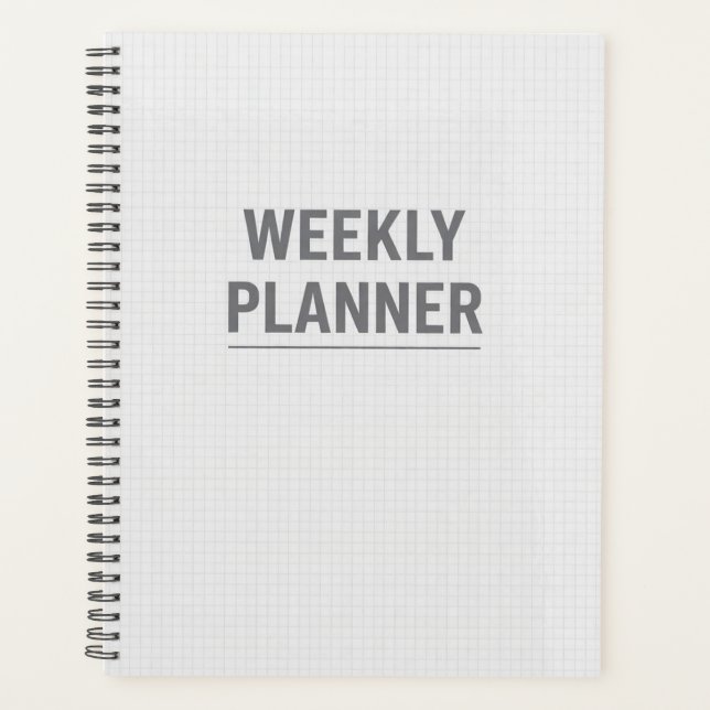 Minimal Grid Weekly Planner Planer (Vorderseite)
