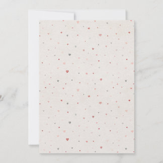 Minimal Heart Pattern Save the Date Card
