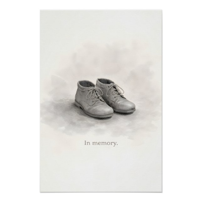 Minimal Holocaust Education Wall Print Poster (Vorderseite)