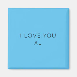 minimal I LIEBE IHNEN BLAU modern MAGNET