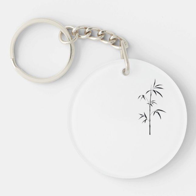 Minimal Japanese Bamboo Acrylic Keychain (Devant)