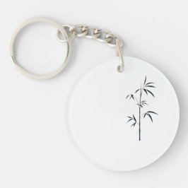 Minimal Japanese Bamboo Acrylic Keychain