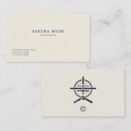 Minimal Japanese Business Card  Visitenkarte
