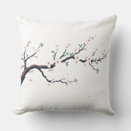 Minimal Japanese Tree Branch Kissen