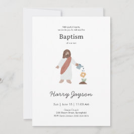 Minimal Jesus Baptism Einladung