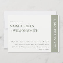 Minimal kühne moderne graue Typografie Hochzeit